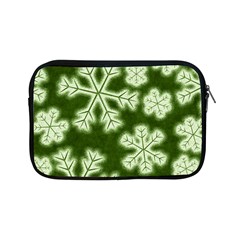 Snowflakes And Star Patterns Green Frost Apple Ipad Mini Zipper Cases by artworkshop