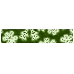 Snowflakes And Star Patterns Green Frost Large Flano Scarf  by artworkshop