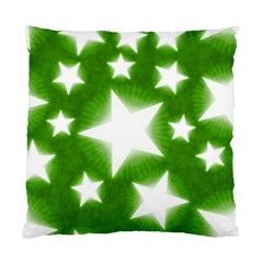 Snowflakes And Star Patterns Green Stars Standard Cushion Case (two Sides) by artworkshop