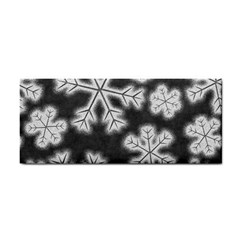 Snowflakes And Star Patterns Grey Frost Hand Towel