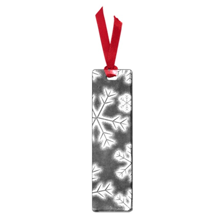 Snowflakes And Star Patterns Grey Frost Small Book Marks