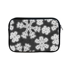 Snowflakes And Star Patterns Grey Frost Apple Ipad Mini Zipper Cases by artworkshop