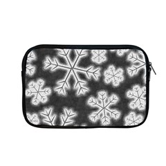 Snowflakes And Star Patterns Grey Frost Apple Macbook Pro 13  Zipper Case by artworkshop