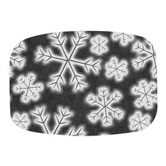 Snowflakes And Star Patterns Grey Frost Mini Square Pill Box by artworkshop