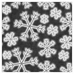 Snowflakes And Star Patterns Grey Frost Lightweight Scarf  by artworkshop