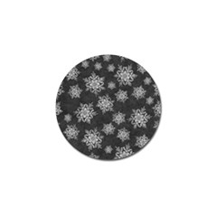 Snowflakes And Star Patterns Grey Snow Golf Ball Marker (10 pack)