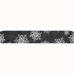 Snowflakes And Star Patterns Grey Snow Small Bar Mat