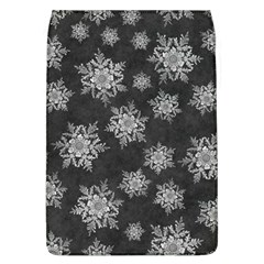 Snowflakes And Star Patterns Grey Snow Removable Flap Cover (L)