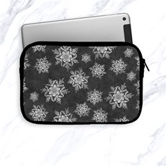 Snowflakes And Star Patterns Grey Snow Apple Ipad Mini Zipper Cases by artworkshop