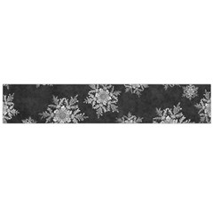 Snowflakes And Star Patterns Grey Snow Large Flano Scarf 