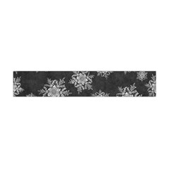 Snowflakes And Star Patterns Grey Snow Flano Scarf (mini) by artworkshop