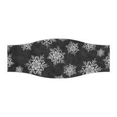 Snowflakes And Star Patterns Grey Snow Stretchable Headband by artworkshop