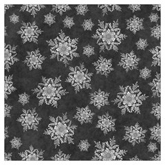 Snowflakes And Star Patterns Grey Snow Lightweight Scarf  by artworkshop