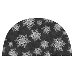 Snowflakes And Star Patterns Grey Snow Anti scalding pot cap