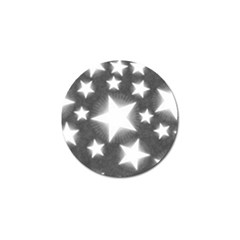 Snowflakes And Star Patterns Grey Stars Golf Ball Marker (10 Pack) by artworkshop