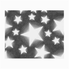 Snowflakes And Star Patterns Grey Stars Small Glasses Cloth by artworkshop