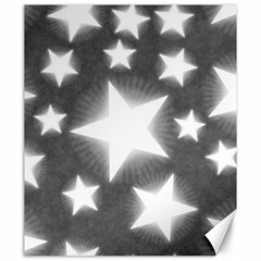 Snowflakes And Star Patterns Grey Stars Canvas 20  X 24  by artworkshop