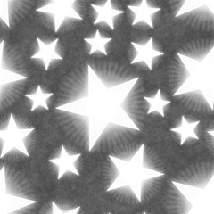 Snowflakes And Star Patterns Grey Stars Play Mat (square) by artworkshop