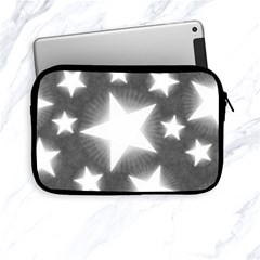 Snowflakes And Star Patterns Grey Stars Apple Ipad Mini Zipper Cases by artworkshop