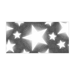 Snowflakes And Star Patterns Grey Stars Yoga Headband by artworkshop