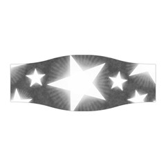 Snowflakes And Star Patterns Grey Stars Stretchable Headband by artworkshop