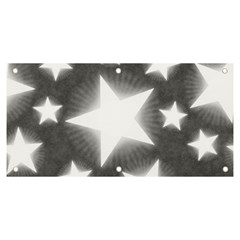 Snowflakes And Star Patterns Grey Stars Banner And Sign 6  X 3  by artworkshop