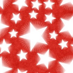 Snowflakes And Star Patterns Red Stars Play Mat (square) by artworkshop