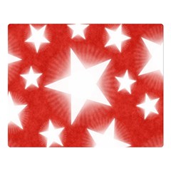 Snowflakes And Star Patterns Red Stars Double Sided Flano Blanket (large)  by artworkshop