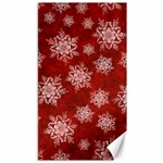 Snowflakes And Star Patternsred Snow Canvas 40  x 72  39.28 x69.23  Canvas - 1