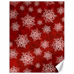 Snowflakes And Star Patternsred Snow Canvas 12  X 16  by artworkshop