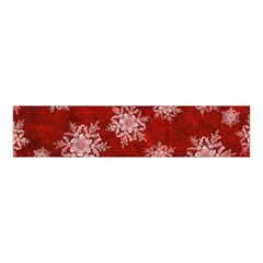 Snowflakes And Star Patternsred Snow Velvet Scrunchie by artworkshop