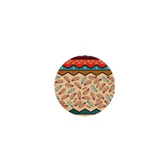 Ethnic Tribal Pattern Background 1  Mini Buttons by Vaneshart