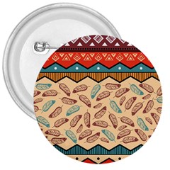 Ethnic Tribal Pattern Background 3  Buttons by Vaneshart