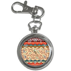 Ethnic Tribal Pattern Background Key Chain Watches by Vaneshart