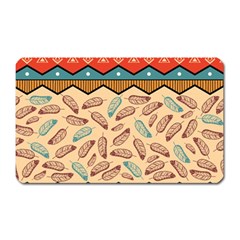 Ethnic Tribal Pattern Background Magnet (rectangular) by Vaneshart