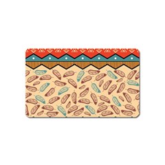 Ethnic Tribal Pattern Background Magnet (name Card) by Vaneshart