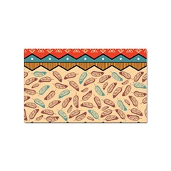 Ethnic Tribal Pattern Background Sticker Rectangular (100 Pack)