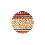 Ethnic tribal pattern background Golf Ball Marker (4 pack) Front