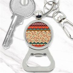 Ethnic Tribal Pattern Background Bottle Opener Key Chain by Vaneshart