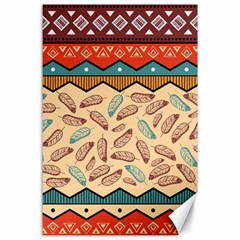 Ethnic Tribal Pattern Background Canvas 24  X 36  by Vaneshart