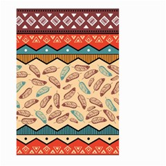 Ethnic Tribal Pattern Background Large Garden Flag (two Sides) by Vaneshart