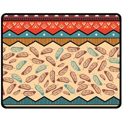 Ethnic Tribal Pattern Background Double Sided Fleece Blanket (medium)  by Vaneshart