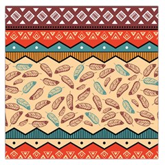 Ethnic Tribal Pattern Background Square Satin Scarf (36  X 36 ) by Vaneshart