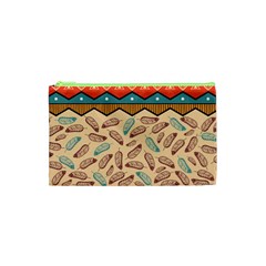 Ethnic Tribal Pattern Background Cosmetic Bag (xs) by Vaneshart