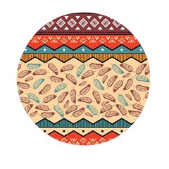 Ethnic Tribal Pattern Background Mini Round Pill Box (pack Of 3) by Vaneshart