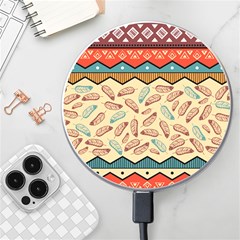 Ethnic Tribal Pattern Background Wireless Charger by Vaneshart