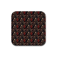 Carpet Symbols Rubber Coaster (square) by Gohar