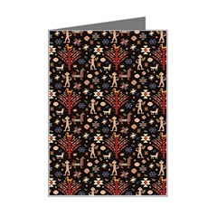 Carpet Symbols Mini Greeting Card by Gohar