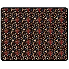 Carpet Symbols Double Sided Fleece Blanket (medium)  by Gohar