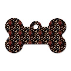 Carpet Symbols Dog Tag Bone (two Sides) by Gohar